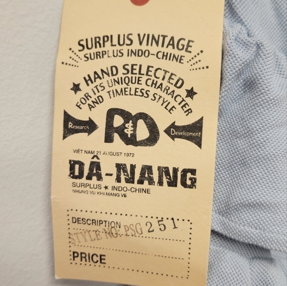 Da-Nang Surplus Vintage ruffled Skirt 100% Silk light blue S - Picture 3 of 8